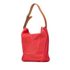 エルメス ヴィルヴォルト24 ショルダーバッグ レッド ブラウン ヴォースイフト トリヨンクレマンス レディース HERMES 【中古】