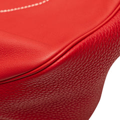 エルメス ヴィルヴォルト24 ショルダーバッグ レッド ブラウン ヴォースイフト トリヨンクレマンス レディース HERMES 【中古】