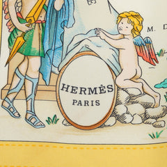 エルメス カレ90 COSTUMES CIVILS ACTUELS 現代市民の服装 スカーフ ネイビー マルチカラー シルク レディース HERMES 中古