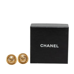 シャネル ココマーク ヴィンテージ イヤリング 94A ゴールド メッキ フェイクパール レディース CHANEL 中古