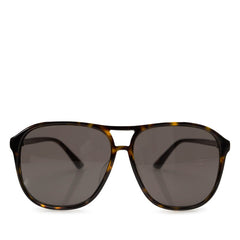 グッチ アジアンモデル ティアドロップ サングラス GG0016SA ブラック プラスチック レディース GUCCI 【中古】