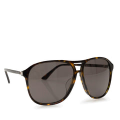 グッチ アジアンモデル ティアドロップ サングラス GG0016SA ブラック プラスチック レディース GUCCI 【中古】