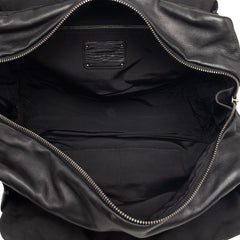ロエベ ローラ チェーン ハンドバッグ ショルダーバッグ ブラック カーキ レザー レディース LOEWE 【中古】