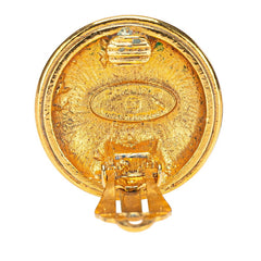 シャネル ココマーク ラウンド イヤリング ゴールド メッキ レディース CHANEL 【中古】