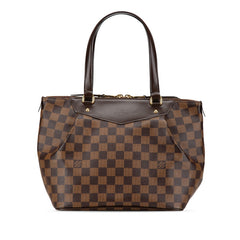 ルイ ヴィトン ダミエ ウェストミンスターPM ハンドバッグ N41102 ブラウン PVC レザー レディース LOUIS VUITTON 【中古】