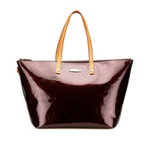 ルイ ヴィトン モノグラム ヴェルニ ベルヴューGM ハンドバッグ ショルダーバッグ M93589 アマラント ブラウン パテントレザー レザー レディース LOUIS VUITTON 【中古】