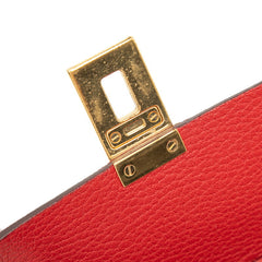 クロエ ドリュー チェーン ショルダーバッグ レッド レザー レディース Chloe 【中古】