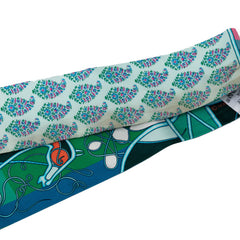 エルメス ツイリー COUP DE FOUET AU BLOC 鞭 スカーフ グリーン ブルー マルチカラー シルク レディース HERMES 【中古】