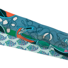 エルメス ツイリー COUP DE FOUET AU BLOC 鞭 スカーフ グリーン ブルー マルチカラー シルク レディース HERMES 【中古】