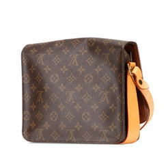 ルイ ヴィトン モノグラム カルトシエールGM ショルダーバッグ M51252 ブラウン PVC レザー レディース LOUIS VUITTON 【中古】
