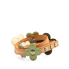 ルイ ヴィトン フラワー レキシントン チョーカー ブレスレット M92550 マルチカラー レザー パテントレザー レディース LOUIS VUITTON 【中古】