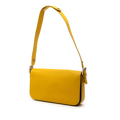 フェンディ トレバケット ショルダーバッグ 8BR720 イエロー レザー レディース FENDI 【中古】