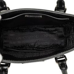 プラダ 三角ロゴプレート ハンドバッグ ショルダーバッグ 2WAY 1BA331 ブラック レザー レディース PRADA 【中古】