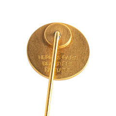 エルメス セリエ ピンブローチ ゴールド メッキ レディース HERMES 【中古】