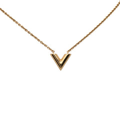 ルイ ヴィトン エセンシャルV ネックレス M61083 ゴールド メッキ レディース LOUIS VUITTON 【中古】