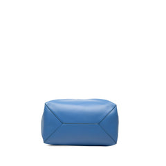 ロエベ パズルフォルド トート ホリゾンタル ラージ トートバッグ ハンドバッグ ブルー レザー レディース LOEWE 中古