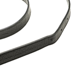 サンローラン シド クロコ型押し ショルダーバッグ ポーチ クロスボディバッグ 581700 ブラック レザー メンズ SAINT LAURENT 【中古】