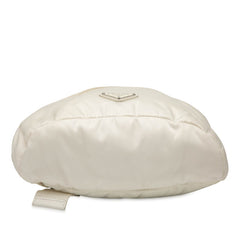 プラダ 三角ロゴプレート ボディバッグ 2VZ092 ホワイト ナイロン レディース PRADA 【中古】