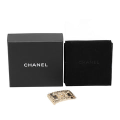 シャネル ココマーク ロゴ クラウン ラインストーン ブローチ シャンパンゴールド メッキ レディース CHANEL 【中古】
