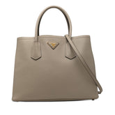 プラダ キュイール ダブル ハンドバッグ ショルダーバッグ 2WAY B2756T ベージュ サフィアーノレザー レディース PRADA 【中古】