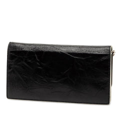 ディオール ディオラマ チェーンウォレット ショルダーバッグ ブラック ホワイト レザー レディース Dior 【中古】