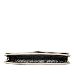 ディオール ディオラマ チェーンウォレット ショルダーバッグ ブラック ホワイト レザー レディース Dior 【中古】