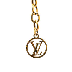 ルイ ヴィトン ナノグラム ネックレス M63141 ゴールド シルバー メッキ レディース LOUIS VUITTON 【中古】