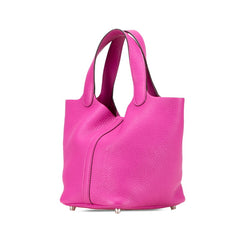 エルメス ピコタンロックPM ハンドバッグ マグノリア ピンク シルバー金具 トリヨンクレマンス レディース HERMES 【中古】