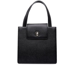 ブルガリ ブルガリブルガリ ハンドバッグ ブラック レザー レディース BVLGARI 中古