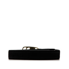 サルヴァトーレフェラガモ ヴァラ ベルト ブラック ゴールド スウェード レディース Salvatore Ferragamo 【中古】
