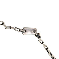 グッチ GG ゴースト スター チェーン ネックレス ペンダント 459367 ブラック シルバー SV925 シルバー レディース GUCCI 中古
