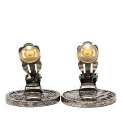 シャネル ココマーク ラウンド イヤリング シルバー メタル レディース CHANEL 【中古】