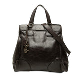 セリーヌ ハンドバッグ ショルダーバッグ 2WAY ブラウン レザー レディース CELINE 中古