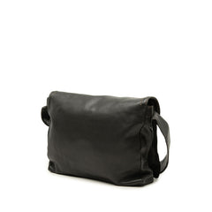 ロエベ アナグラム ショルダーバッグ ブラック レザー レディース LOEWE 中古
