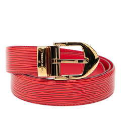 ルイ ヴィトン エピ サンチュール クラシック ベルト 85・34 R15007 レッド レザー メンズ LOUIS VUITTON 【中古】