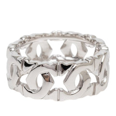 カルティエ アントルラセ リング 指輪 #55 K18WG ホワイトゴールド レディース CARTIER 【中古】
