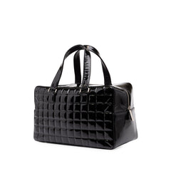 シャネル ココマーク チョコバー ハンドバッグ ミニボストン A19271 ブラック パテントレザー レディース CHANEL 中古