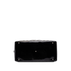 シャネル ココマーク チョコバー ハンドバッグ ミニボストン A19271 ブラック パテントレザー レディース CHANEL 中古