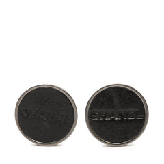 シャネル ラウンド イヤリング 00A刻印 シルバー レザー メタル レディース CHANEL 【中古】