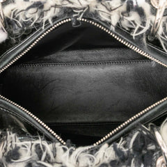 ディオール レディディオール カナージュ ハンドバッグ ショルダーバッグ 2WAY ブラック ホワイト ピンク ツイード レザー レディース Dior 【中古】