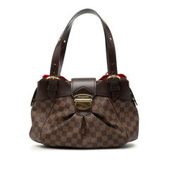 ルイ ヴィトン ダミエ システィナPM ハンドバッグ N41542 ブラウン PVC レザー レディース LOUIS VUITTON 【中古】