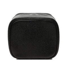 シャネル ココマーク ヴァニティバッグ ハンドバッグ ブラック ゴールド金具 キャビアスキン レディース CHANEL 中古