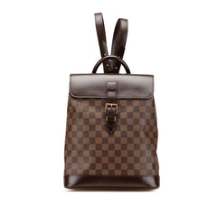 ルイ ヴィトン ダミエ ソーホー リュック バックパック N51132 ブラウン PVC レザー レディース LOUIS VUITTON 【中古】