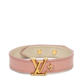 ルイ ヴィトン ブラスレ LVアイコニック ブレスレット #17 M8088 ピンク レザー レディース LOUIS VUITTON 【中古】