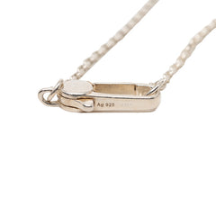 グッチ クロス チェーン ペンダント ネックレス SV925 シルバー メンズ GUCCI 【中古】