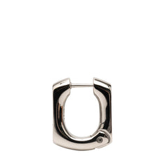 ルイ ヴィトン モノグラム チェーン フープピアス M02227 シルバー メタル レディース LOUIS VUITTON 【中古】