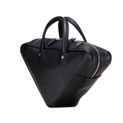バレンシアガ トライアングル ダッフル ハンドバッグ ショルダーバッグ 2WAY 476975 ブラック レザー レディース BALENCIAGA 【中古】