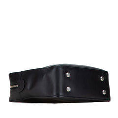 バレンシアガ トライアングル ダッフル ハンドバッグ ショルダーバッグ 2WAY 476975 ブラック レザー レディース BALENCIAGA 【中古】
