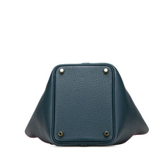 エルメス ピコタンロックPM ハンドバッグ ヴェールシプレス グリーン トリヨンクレマンス レディース HERMES 【中古】