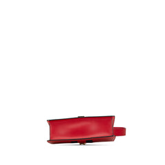 グッチ シルヴィ ワンショルダーバッグ 421882 レッド ネイビー レザー レディース GUCCI 【中古】